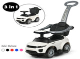 3-in-1 Kids Ride On Push Car for 12-36 Months Removable Handle Anti-Roll Board Horn Music White 25323980