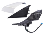 Right Side Passenger Side Mirror Power Folding White For Tesla Model 3 M3 2017-2023 ABS Plastic 45211734