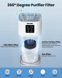 ZUN VEWIOR Air Purifiers for Home, HEPA Air Purifiers for Large Room up to 600 sq.ft, H13 True HEPA Air 17234342