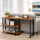 ZUN Mobile office desk, sofa side table 48074807