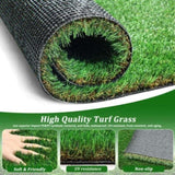 6.5FTX13FT Outdoor Artificial Grass Runner Rug, Thick Realistic Fake Grass Roll Decor Patio Balcony W1790P230842