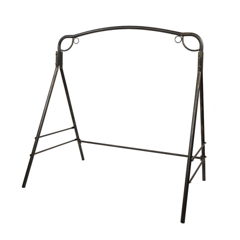 ZUN Outdoor Garden Iron Art Swing Frame Bronze 66663067