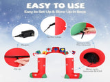 9ft 24W 11 LED Lights Christmas Sock Arch Holiday Arch Decoration 32628601