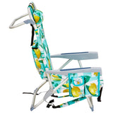 63*65*82cm Short Oxford Cloth Silver White Aluminum Tube Bearing 100kg Beach Chair Lemon 97425952