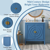 30" Bathroom Storage Cabinet with 2 Large Soft Closing Doors with Organizer, 1 Hided Drawer and N710P194129C