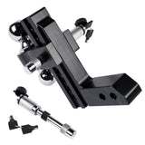 2" Receiver 8" Drop Rise Upgraded Adjustable Trailer Hitch Dual Solid Ball 2" and 2-5/16" 16823396
