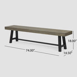ACACIA WOOD BENCH GRAY 66255.00GRY