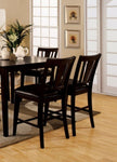 ZUN Set of 2pc Chairs Dark Espresso Finish Solid wood Kitchen Counter Height Chair Dining Room Furniture B011137851