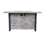 44" W x 25" H Outdoor Patio Propane Gas Fire Pit Table - 50,000 BTU High-temperature-resistant W2691P233033