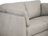 Matias Dusty White Leather Loveseat B2726P496935
