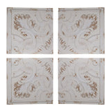 S/4 Distressed Wooden Square Wall Panels, 17.5x17.5" W2078P205304