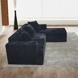 Compression Sectional Couch with Comfy Chaise, Boneless L Shape Sofa with Deep Seat, Minimalist W3341P346292