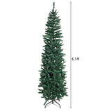 6.5ft Flocking Tied Light Christmas Tree 20650791
