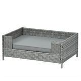 ZUN Dog Bed, Pet Bed, Pet Enclosures, Pet Outdoor Pet Patio Seasonal PE Wicker Pet 17357879