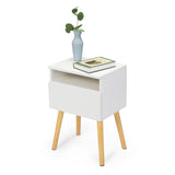 ZUN 2-piece modern bedside table, bedroom coffee table with drawers, shelves, living room bedside W2181P149701