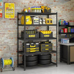 ZUN 5-Tier Adjustable Metal Shelving Unit ,Heavy Duty Garage Shelving,Storage Racks,Industrial Utility 78553860