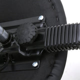 Saddle Shape Adjustable Salon Stool with Back Black 77528035