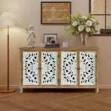 Accent Cabinet with 4 Doors, Farmhouse Sideboard Buffet Cabinet with, Modern Credenza W2295P246504