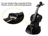 Full Size 4/4 Violin Set for Adults Beginners Students with Hard Case,Violin 12531694
