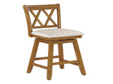 24in Brookline XX-Back Swivel Barstool - Oak B2791P610441