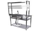 39.4in Stainless Steel Utility Right Sink, Single Bowl Sink for Kitchen, Garage, Right Sink Left 66647877