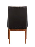Gilsea Fabric, Brown Synthetic Leather & Brown Finish Side Chair B2726P320910