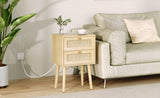 15"W Rattan 2-Drawer Nightstand T3771P351733