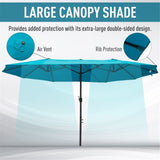 Outdoor beach umbrella/Double-Sided Market Umbrella 07431949