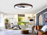 20" Ceiling Fans with Lights Kit and Remote Control, 3000-6500K Dimmable Modern Flush Mount W3596P455298