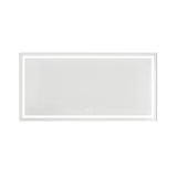 ZUN 72 x 36 Inch Frameless Rectangular LED Bathroom Vanity Mirror with Touch Sensor, Anti-Fog, and 3 20S0301-72