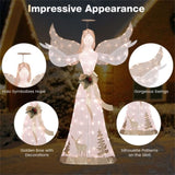 5-foot Christmas angel with 100 warm white lights 93944795