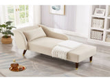 Modern Chaise Lounge Chair Velvet Upholstery W1097124938