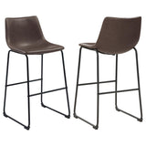 Brown and Black Armless Bar Stool B062P153515