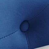 Navy Blue Chaise Lounge Indoor,Velvet Lounge Chair for Bedroom with Storage & Pillow,Modern W1170105033