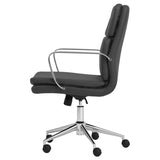 ZUN Black Height Adjustable Rolling Office Chair B062P153791