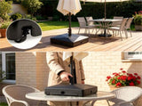 Fillable Patio Base with 4 Rolling Wheels & Locks, Heavy Duty Water Sand Weighted HDPE 39048884