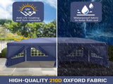 10'x20' Instant Pop Up Canopy Tent Blue, 6 Side Panels 2 Doors 4 Mesh 45955673