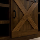 93 inch Electric Fireplace TV Stand for TVs up to 100 inches, Minimal Assembly, Barnwood Finish GL-B108P160227