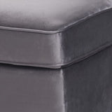 Grey Rectangle Ottoman B062P184516