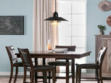 Farmhouse Vintage Pendant Light Black Fixture Pendant Lights with Spring Frame Adjustable Metal 12259134