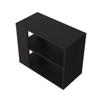 ZUN Rio Verde Side Table in Melamine with Open Storage, Wengue B128P263720