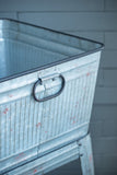 20.5x20.5x21" Large Perryman Galvanized Tub On Stand, for Plant Pot/Planter/ Metal Ice Buckets W2078P323437