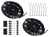 2X 7" Electric Radiator Fan Universal Push Pull Type 2900RPM 240W Cooling System 81613368
