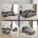 Modern Memory Foam Compressed Sofa,Large Sectional Couches for Living Room,Pet-Friendly Cloud 77374459