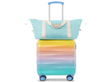 20" Carry-on Luggage with Cup Holder Lightweight Glossy Hardshell Suitcases with Spinner Wheels, 94062190