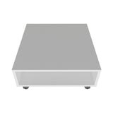 Avondale Coffee Table in Melamine with Open Storage, white B128P244983