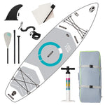 ZUN Inflatable Stand Up Paddle Board 11'x34"x6" With Accessories 65874133