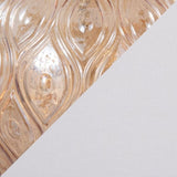 Gloria Round 20" Contemporary Glass Accent Lamp in Clear Champagne Lustre Glass, Chrome Metal and B202P224028