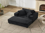 Chaise Lounge Chair Removable Storage Ottoman Accent Sofa Bed Upholstered Sleeper Couch Bed W1170P353050