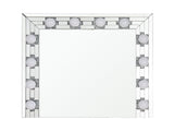 Noralie Mirrored & Faux Diamonds Accent Mirror B2726P448759